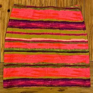 Size- 0P Ann Taylor Petite stripe skirt